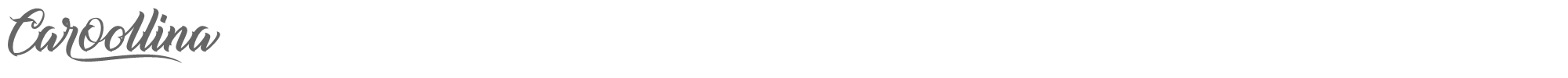 Sample characters Caroollina Font